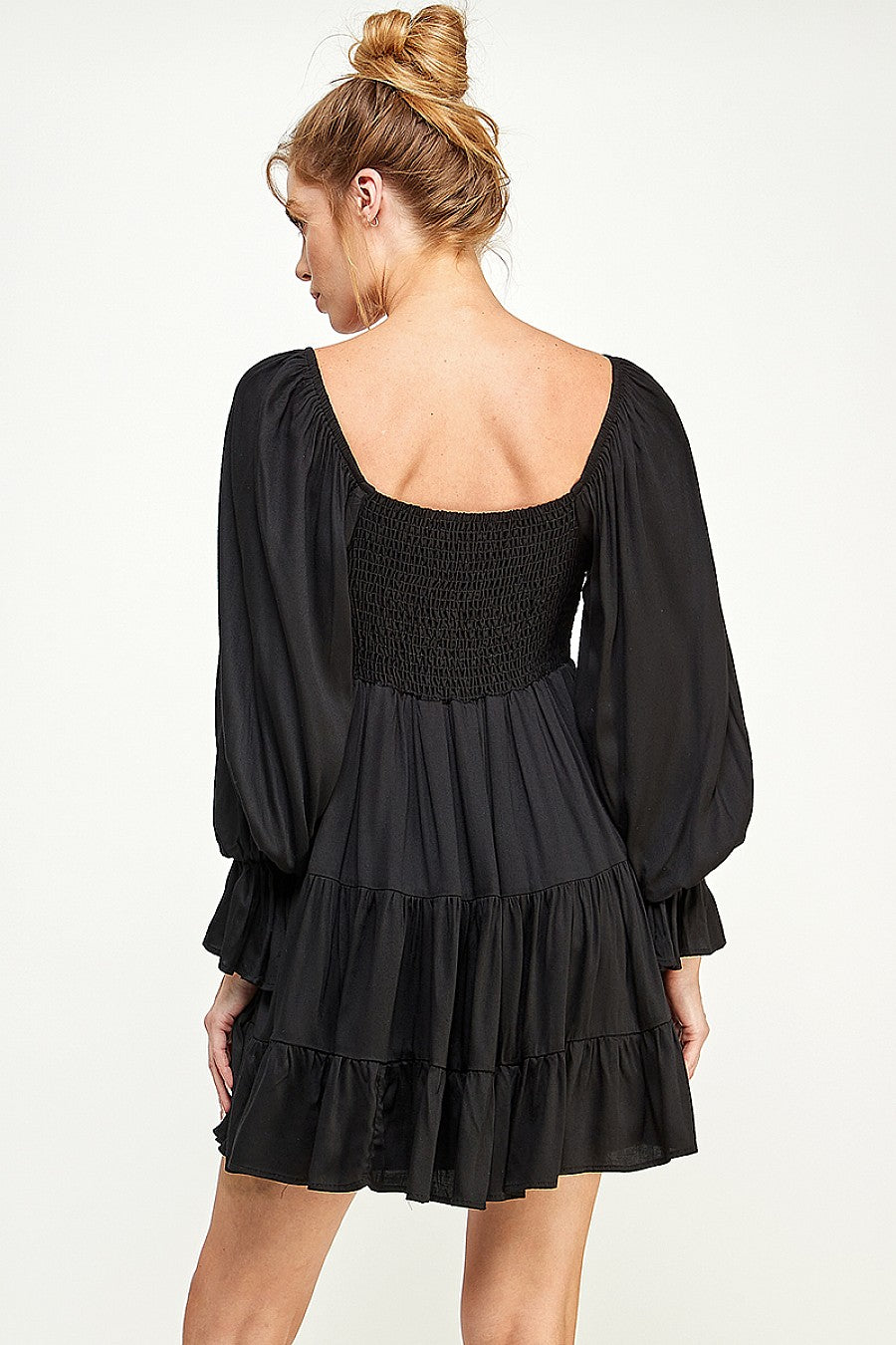Long Sleeve Tiered Dress